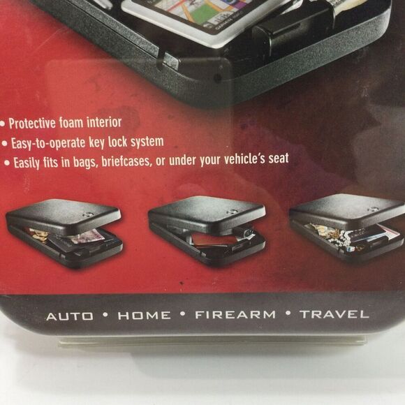 GunVault NanoVault NV100 Small Arms Safe Auto Home Travel W/ Key & Cable Blk NEW - Picture 5 of 6